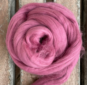 Merino Fibre, Dyed Reds and Pinks, extra fine